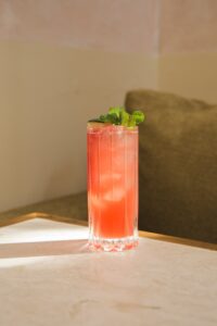 Fresh watermelon refreshment at El Bazar